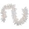 Northlight 9' x 14" Pre-Lit White Alaskan Pine Artificial Christmas Garland, Warm White LED Lights